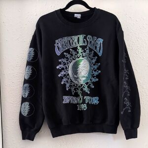 Grateful Dead Spring Tour 1993 Black Crewneck Sweatshirt Unisex Small